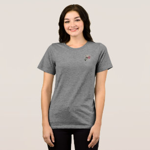 T-Shirt BELLA WOMENS FLOWER DESIGN STYLE  Tri-Blend Shirt