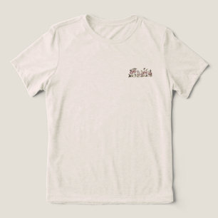 T-Shirt Bella womens flower style design Tri-Blend Shirt