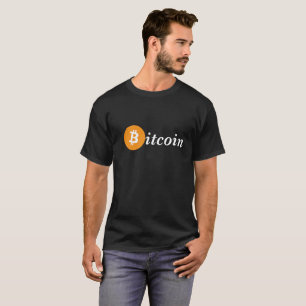 T-Shirt Bitcoin Men Black Orange Cryptocurrency