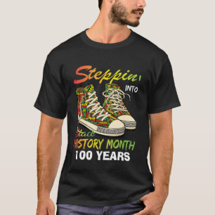 T-Shirt-Black History Month 100 Years T-Shirt