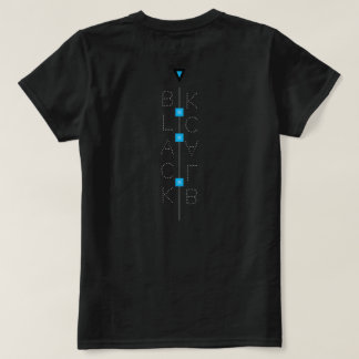 T-Shirt black point blue