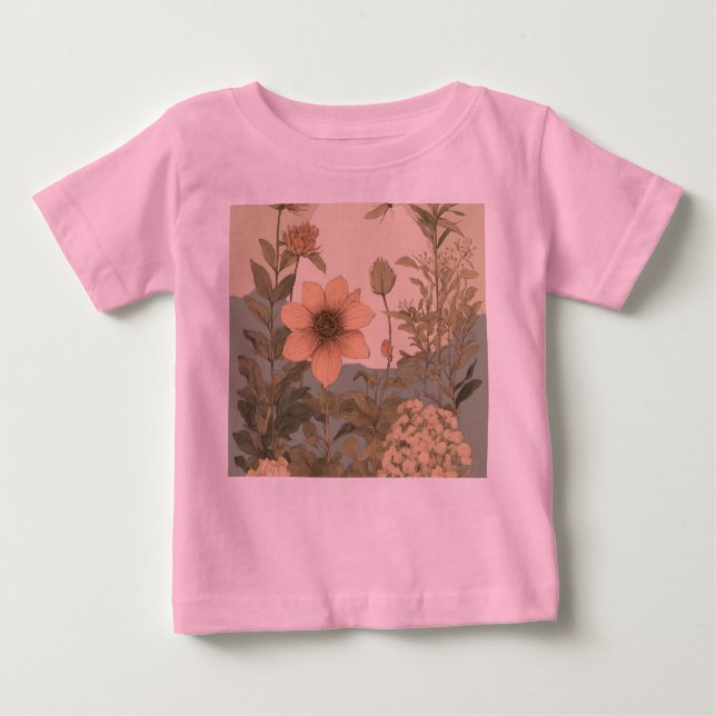 T-Shirt"Blossom Tee - Floral T-Shirt for Effortles (Front)