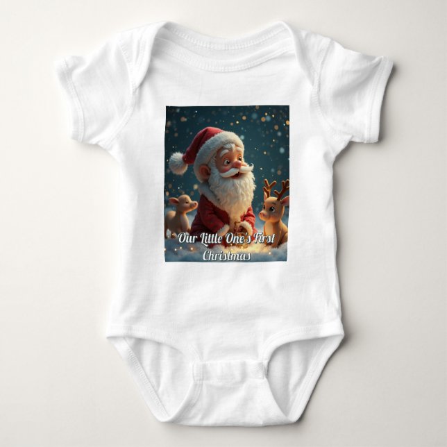 T-shirt body Christmas Baby Bodysuit (Front)