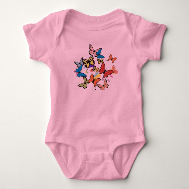 T-Shirt bodysuit pink  (Front)