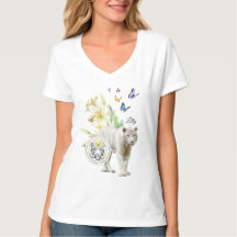 T-Shirt Brave Butterfly Be the Change White Tiger