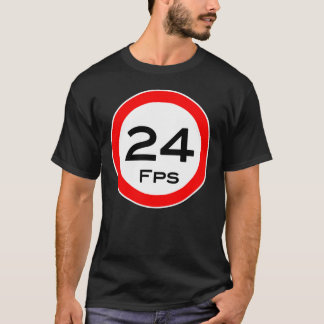 T SHIRT camera crew "24 Fps" front