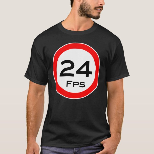 T SHIRT camera crew "24 Fps" front (Front)