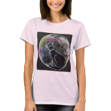 T-Shirt Cat in the Moon