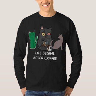 T-Shirt cat pictures for coffee lovers