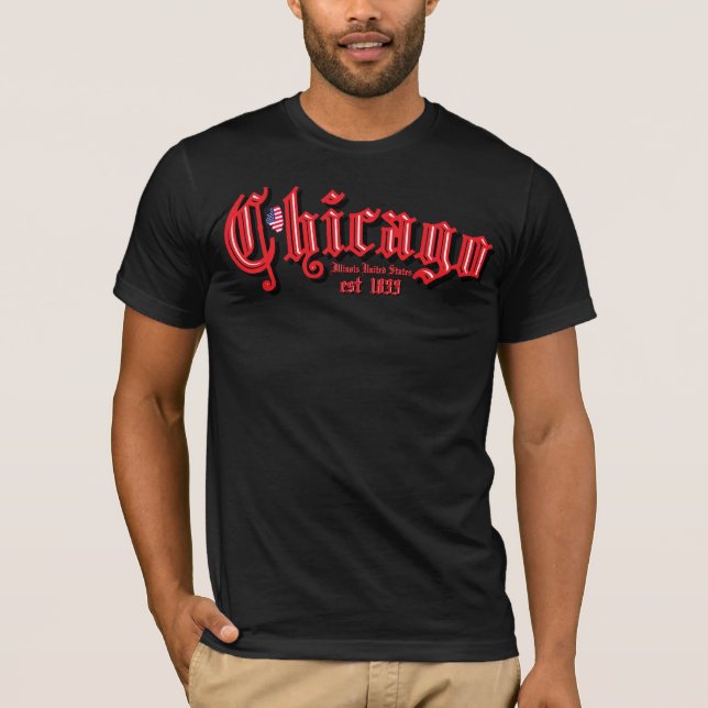 T-Shirt Chicago est 1833  (Front)