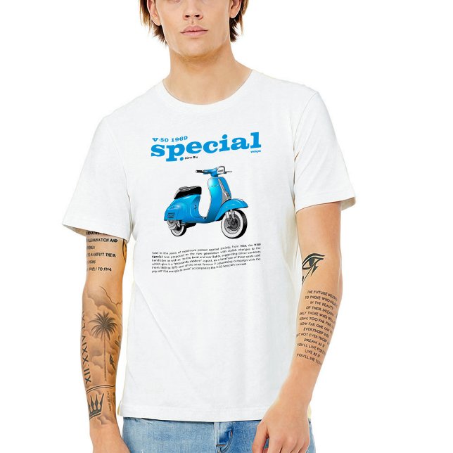 T-Shirt Classic Scooter V-50 Special Blue (Creator Uploaded)