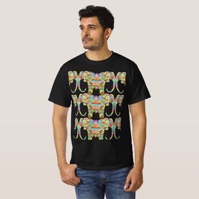 T-Shirt Colorful Elephant (Front Full)