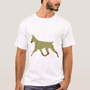 T-Shirt - Cropped Fawn and Rust Doberman Gait