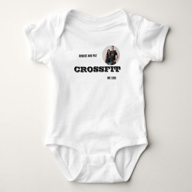 T-SHIRT CROSSFIT  BABY BODYSUIT (Front)