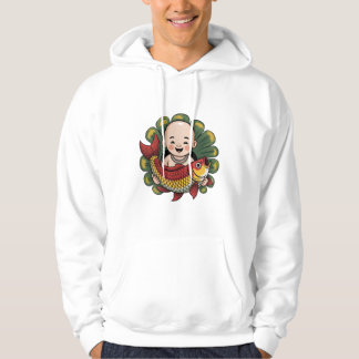 T-Shirt | Cute Boy with Lucky Koi Hoodie
