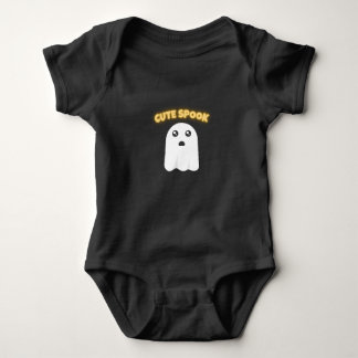 T-Shirt Cute Spook | Minimalist Kawaii Ghost Hallo Baby Bodysuit