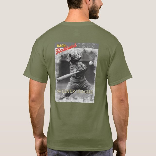 T-shirt Dach Rockhund Base ball player (Back)