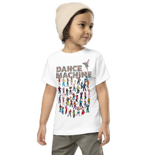 T-Shirt Dance Machine Colourful People Illustratio