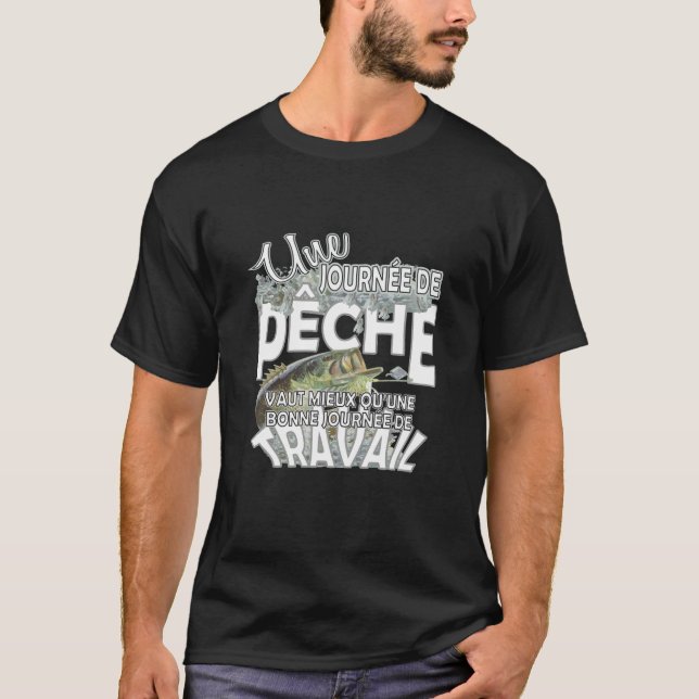 T-shirt de pêche poisson, (Front)
