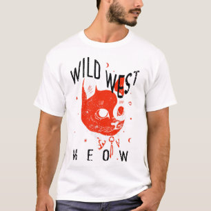 T-shirt design is Meow