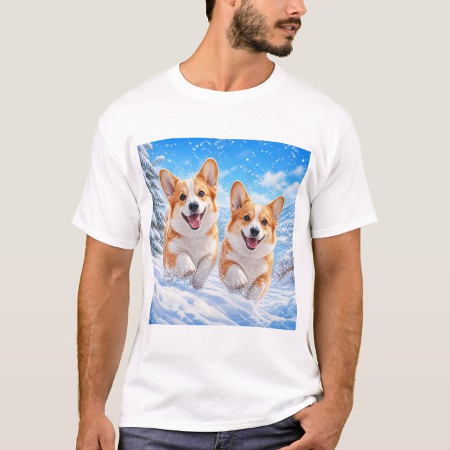 T-shirt design of dogs (Front)