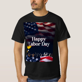 T-shirt design of happy labour day