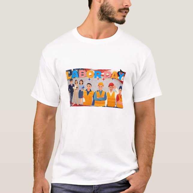T-shirt design of labour day (Front)