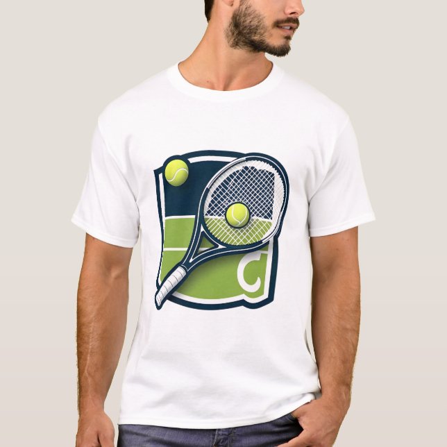 T-shirt design tennis (Front)