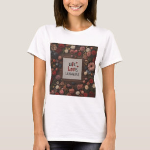 T-Shirt Design with Floral Touch