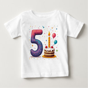 T-shirt designs for a Five-year-old's birthday