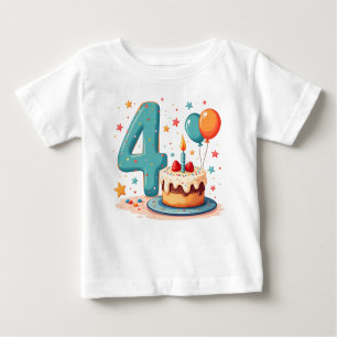 T-shirt designs for a Four-year-old's birthday