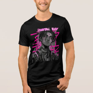 T-Shirt Digital boy  Tri-Blend Shirt