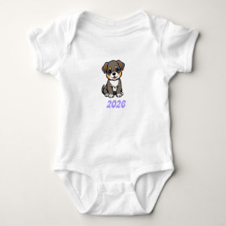 t-shirt dog baby bodysuit