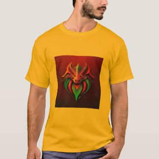 T-shirt dragon logo fashion