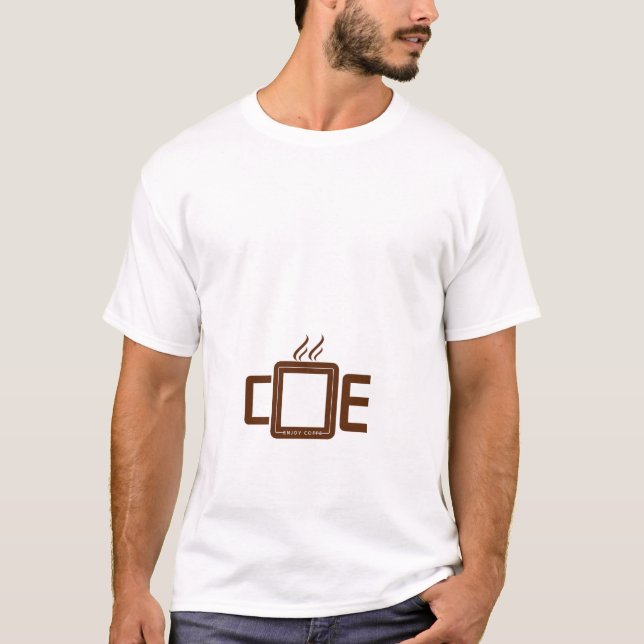 t-shirt enjoy with coffee (Front)