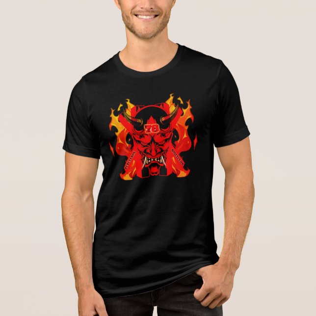 T-Shirt Evil Samurai  Tri-Blend Shirt (Front)