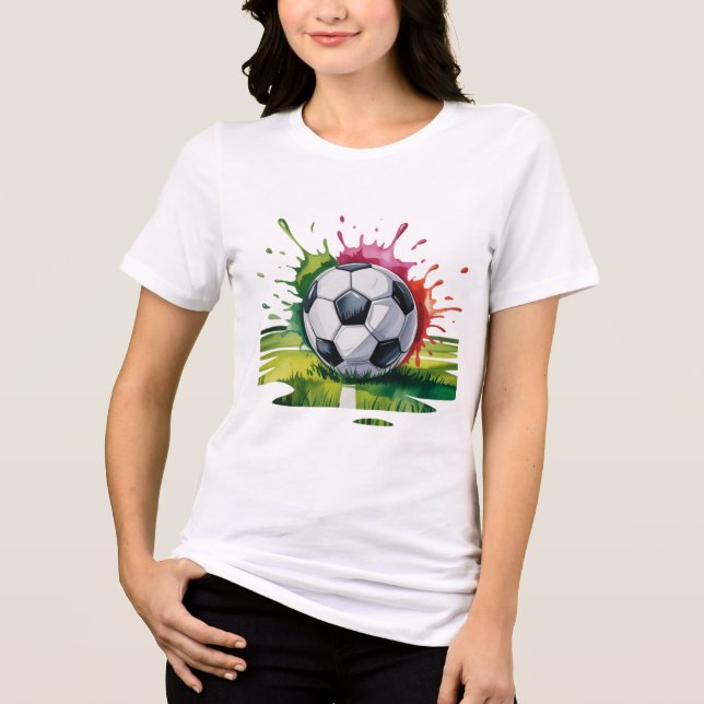 T-Shirt-Family Soccer T-Shirt Tri-Blend Shirt (Front)