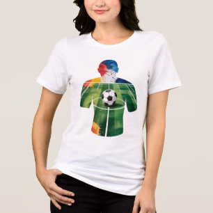 T-Shirt-Family Soccer T-Shirt Tri-Blend Shirt