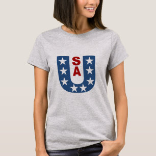 T-shirt femme acier clair DESIGN USA