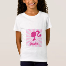 T-shirt Fille Barbie Silhouette Rose – Style