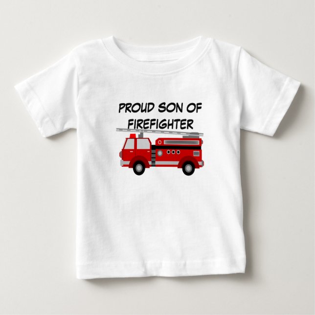 T shirt firefighter for son (Front)
