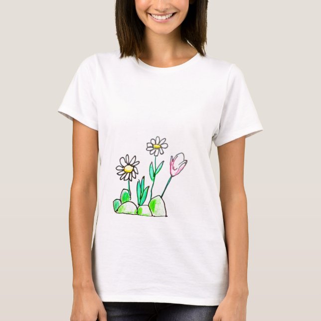 T-Shirt - flowers (Front)