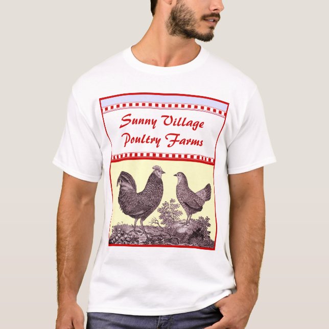 T-Shirt for a Poultry Farm, Restaurant or Caterer (Front)
