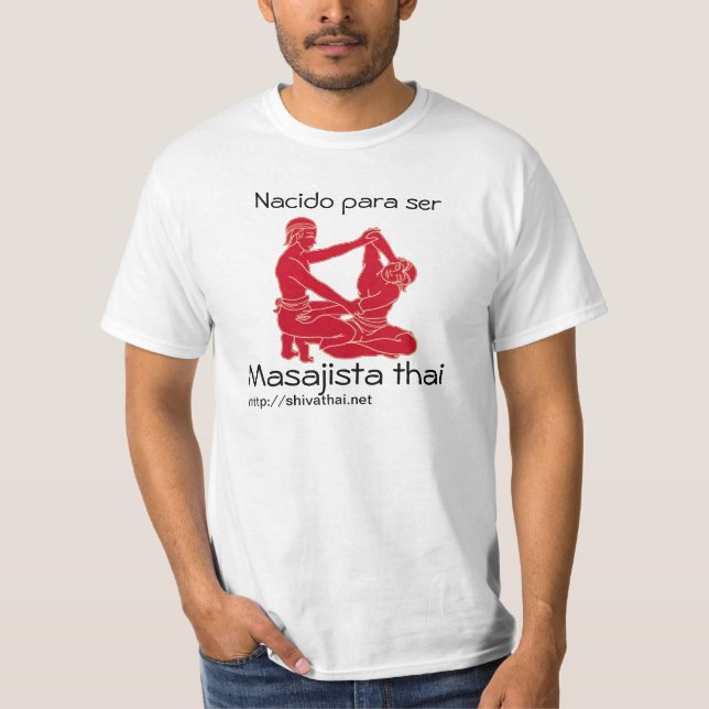T-shirt for masseurs thai (man) (Front)