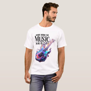 T-Shirt for Men inspiration music electric guitar