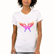 T-shirt for women, 'Butterfly Aura' design