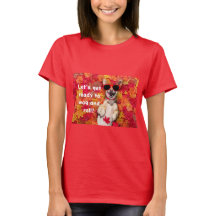 T-shirt Funny Dog Print Let's Get Ready