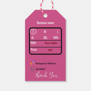 T shirt gift tags