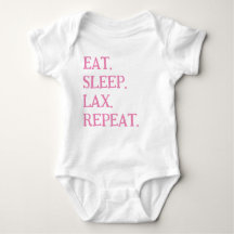 T-Shirt GIRLS PINK LACROSSE COACHES BABY INFANT