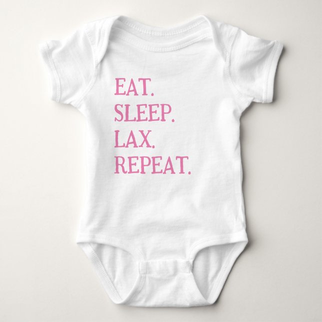 T-Shirt GIRLS PINK LACROSSE COACHES BABY INFANT Baby Bodysuit (Front)